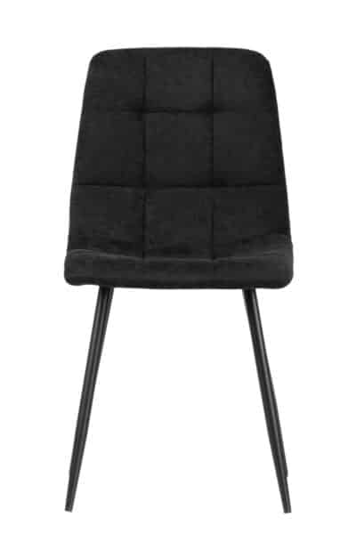 |  Krzesło tapicerowane skandynawskie Teddy – kolor czarny | krzeslaonline.pl
