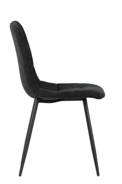 |  Krzesło tapicerowane skandynawskie Teddy – kolor czarny | krzeslaonline.pl