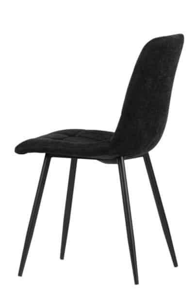 |  Krzesło tapicerowane skandynawskie Teddy – kolor czarny | krzeslaonline.pl