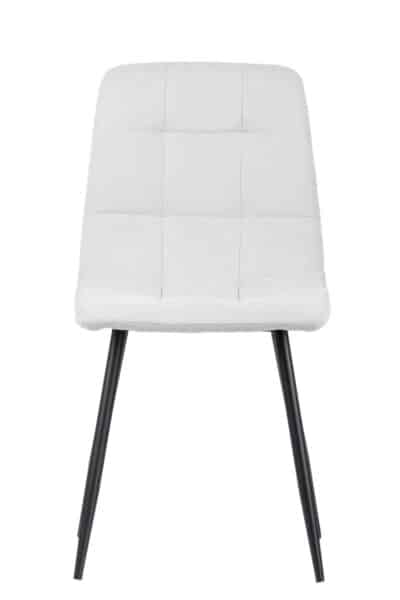 |  Krzesło tapicerowane skandynawskie Teddy – kolor jasny szary | krzeslaonline.pl