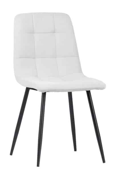 |  Krzesło tapicerowane skandynawskie Teddy – kolor jasny szary | krzeslaonline.pl