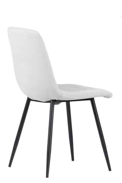 |  Krzesło tapicerowane skandynawskie Teddy – kolor jasny szary | krzeslaonline.pl