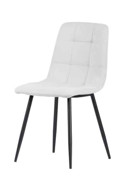 |  Krzesło tapicerowane skandynawskie Teddy – kolor jasny szary | krzeslaonline.pl