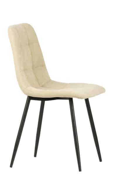 |  Krzesło tapicerowane skandynawskie Teddy – kolor beżowy | krzeslaonline.pl