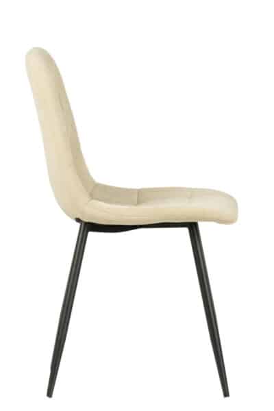 |  Krzesło tapicerowane skandynawskie Teddy – kolor beżowy | krzeslaonline.pl