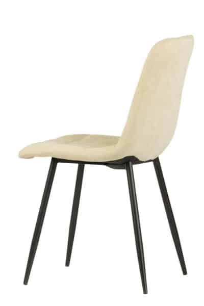 |  Krzesło tapicerowane skandynawskie Teddy – kolor beżowy | krzeslaonline.pl