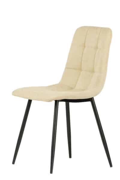 |  Krzesło tapicerowane skandynawskie Teddy – kolor beżowy | krzeslaonline.pl