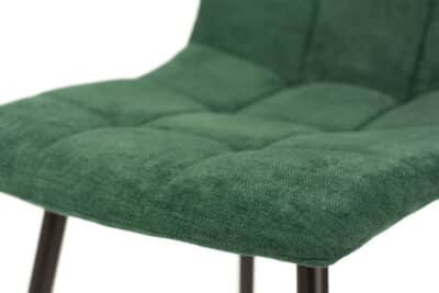 |  Krzesło tapicerowane skandynawskie Teddy – kolor zielony | krzeslaonline.pl