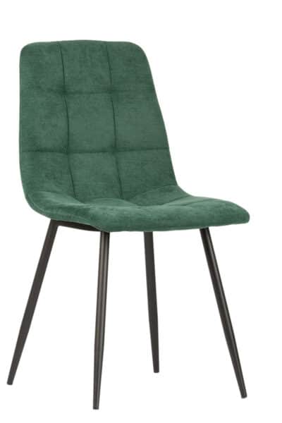 |  Krzesło tapicerowane skandynawskie Teddy – kolor zielony | krzeslaonline.pl