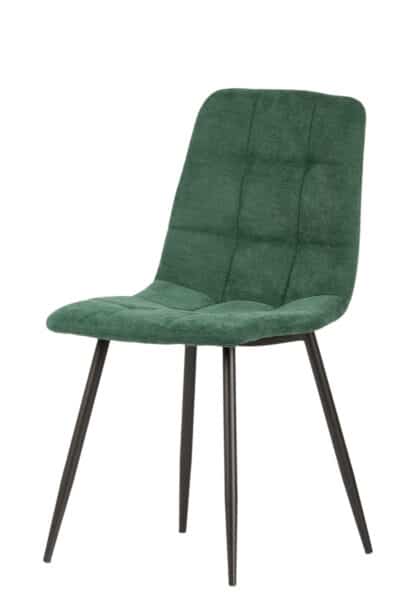|  Krzesło tapicerowane skandynawskie Teddy – kolor zielony | krzeslaonline.pl