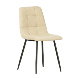 Krzesło tapicerowane skandynawskie Teddy - kolor beżowy