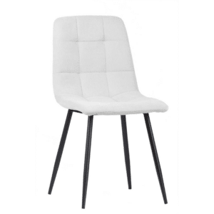 Krzesło tapicerowane skandynawskie Teddy - kolor jasny szary