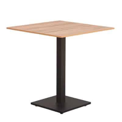 |  Stolik kawiarniany zewnętrzny ogrodowy imitacja drewna 70×70 – kolor jasny | krzeslaonline.pl