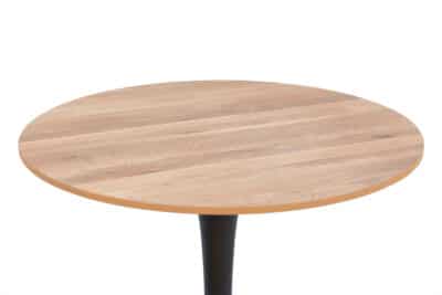 |  Stolik kawiarniany zewnętrzny ogrodowy imitacja drewna Fi70 – kolor jasny | krzeslaonline.pl