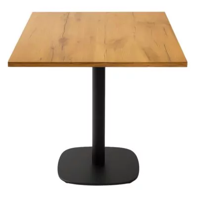 |  Kawiarniany stolik 68x68x1,8 – dąb lancelot podstawa 0966-ARP | krzeslaonline.pl