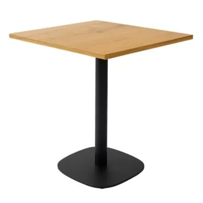 |  Kawiarniany stolik 68x68x1,8 – dąb lancelot podstawa 0966-ARP | krzeslaonline.pl