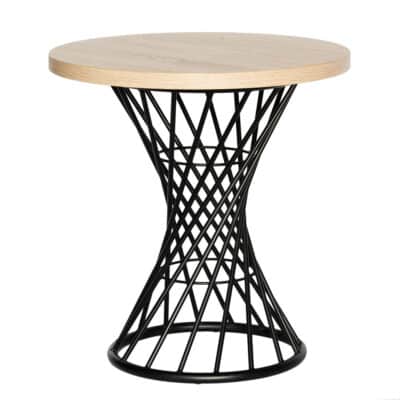 |  Stolik kawiarniany loftowy okrągły ażurowy fi68cm | krzeslaonline.pl