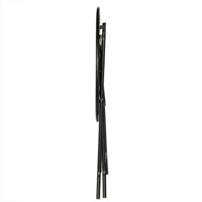 |  Stolik składany ogrodowy czarny Fi60cm Black Premium | krzeslaonline.pl