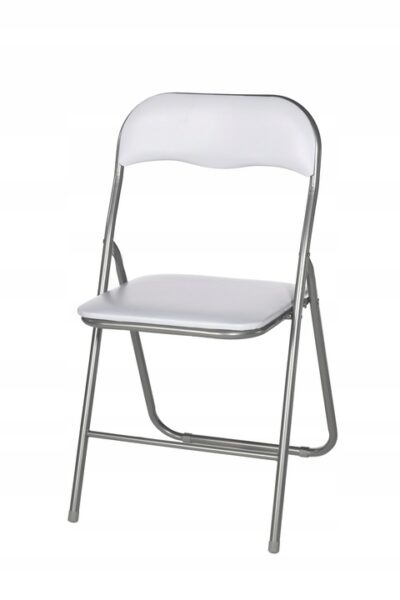 |  Zestaw cateringowy ogrodowy biały składany – stół 180x74cm + 6 krzeseł White | krzeslaonline.pl