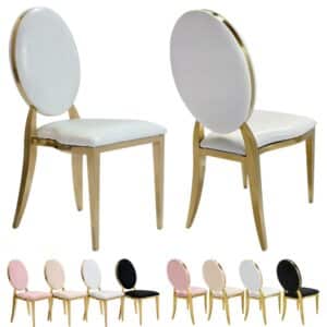 Krzesło weselne amerykańskie Glamour O-back 8in1