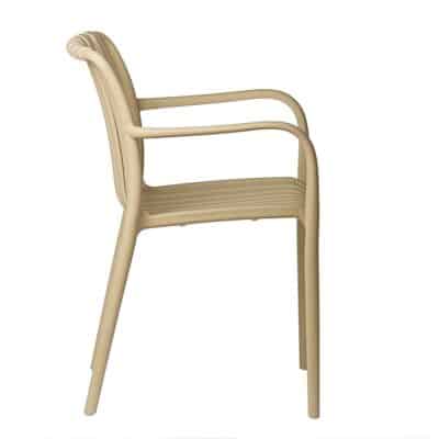 |  Krzesło ogrodowe ażurowe Aura – beżowe | krzeslaonline.pl