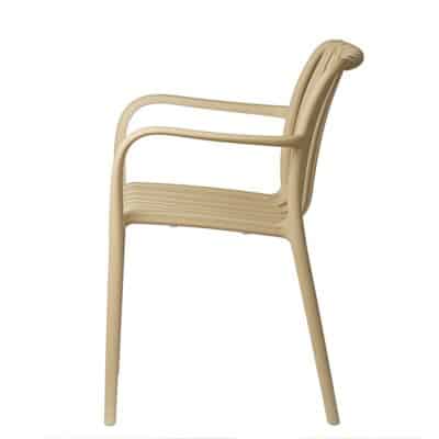 |  Krzesło ogrodowe ażurowe Aura – beżowe | krzeslaonline.pl