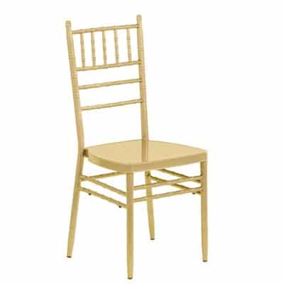 |  Krzesło weselne amerykańskie Chiavari z poduszką – kolor złoty | krzeslaonline.pl