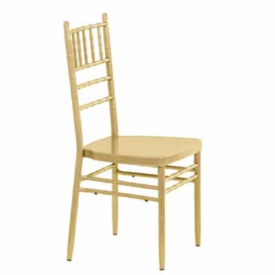 |  Krzesło weselne amerykańskie Chiavari z poduszką – kolor złoty | krzeslaonline.pl
