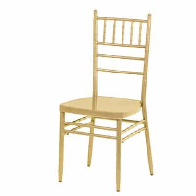 |  Krzesło weselne amerykańskie Chiavari z poduszką – kolor złoty | krzeslaonline.pl