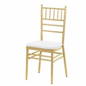 |  Krzesło weselne amerykańskie Chiavari z poduszką – kolor złoty | krzeslaonline.pl
