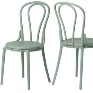 Krzesło kuchenne klasyczne rustykalne Vintage - zielone