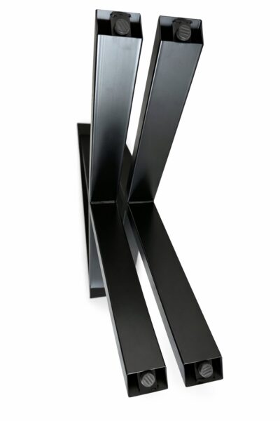 |  Nogi loftowe czarne do stołu X – komplet 2 sztuki metalowe | krzeslaonline.pl