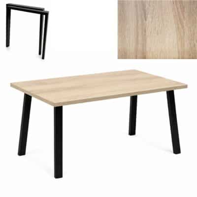 |  Stół industrialny loftowy bankietowy 120x80x3,6cm dąb sonoma | krzeslaonline.pl