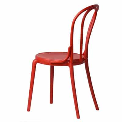 |  Krzesło kuchenne klasyczne rustykalne Vintage – czerwone | krzeslaonline.pl