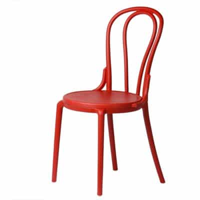 |  Krzesło kuchenne klasyczne rustykalne Vintage – czerwone | krzeslaonline.pl