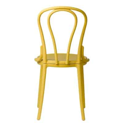 |  Krzesło kuchenne klasyczne rustykalne Vintage – żółte | krzeslaonline.pl