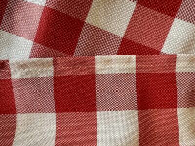 |  Obrus na stół “Krata Włoska” 240×160 cm biało-czerwony | krzeslaonline.pl