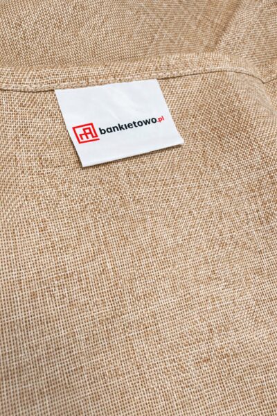 Obrus płócienny beżowy “Boho” Fi320cm na stół bankietowy – imitacja lnu | krzeslaonline.pl | Obrus płócienny beżowy “Boho” Fi320cm na stół bankietowy – imitacja lnu | krzeslaonline.pl