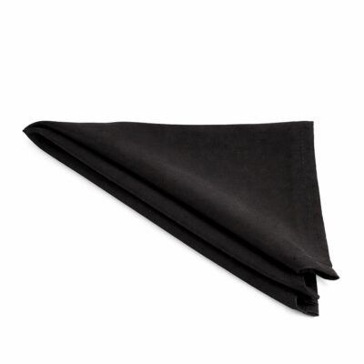 |  Serwetka bankietowa bawełniana 50×50cm czarna | krzeslaonline.pl