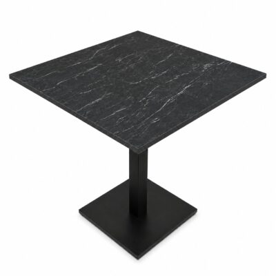 |  Stolik ogrodowy kawiarniany Patio blat HPL 68x68cm czarny – nero portoro | krzeslaonline.pl
