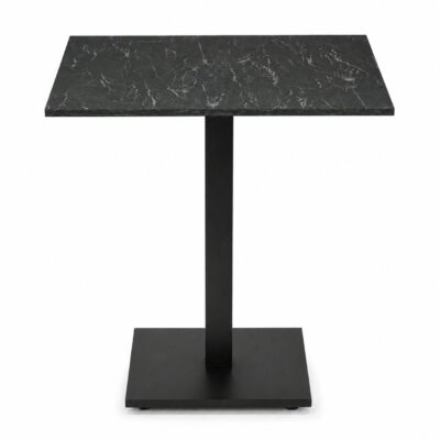 |  Stolik ogrodowy kawiarniany Patio blat HPL 68x68cm czarny – nero portoro | krzeslaonline.pl