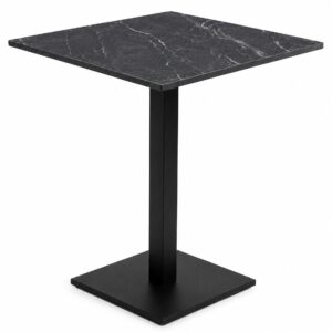 Stolik ogrodowy kawiarniany Patio blat HPL 68x68cm czarny - nero portoro
