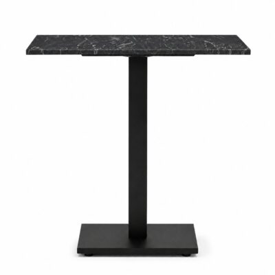|  Stolik ogrodowy kawiarniany Patio blat HPL 68x68cm czarny – nero portoro | krzeslaonline.pl