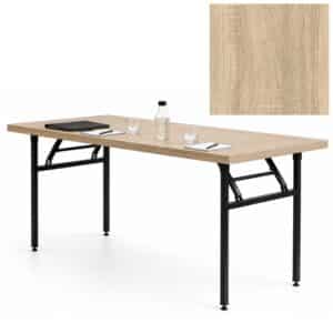 Stół bankietowy składany 180x80x3,6cm dąb sonoma - prostokątny konferencyjny