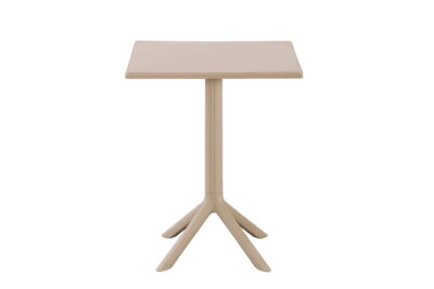 |  Stolik ogrodowy Solo PP stół zewnętrzny 60x60cm – beżowy | krzeslaonline.pl