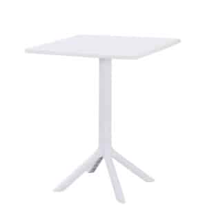 |  Stolik ogrodowy Solo PP stół zewnętrzny 60x60cm – biały | krzeslaonline.pl