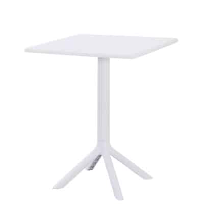 |  Stolik ogrodowy Solo PP stół zewnętrzny 60x60cm – biały | krzeslaonline.pl