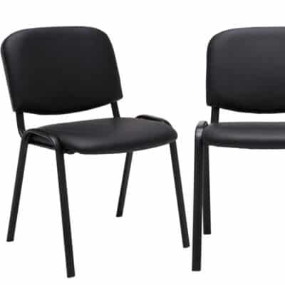8f0246dfd72932a1692ee287ba5846f3|  Krzesło konferencyjne tapicerowane ISO PVC – kolor czarny | krzeslaonline.pl