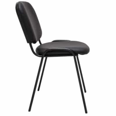 84e9b2674821ea7a4ba54cec625771ef|  Krzesło konferencyjne tapicerowane ISO PVC – kolor czarny | krzeslaonline.pl