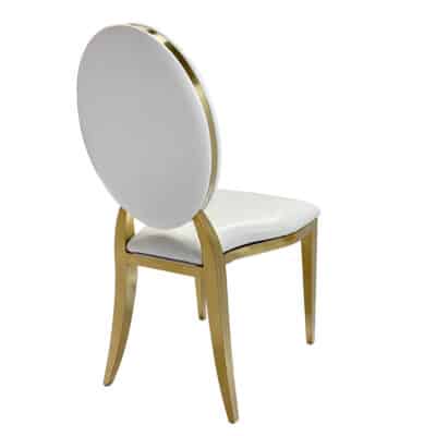 1832e034b5069ec318c3a31d5a4ee8aa|  Krzesło weselne amerykańskie Glamour O-back białe | krzeslaonline.pl
